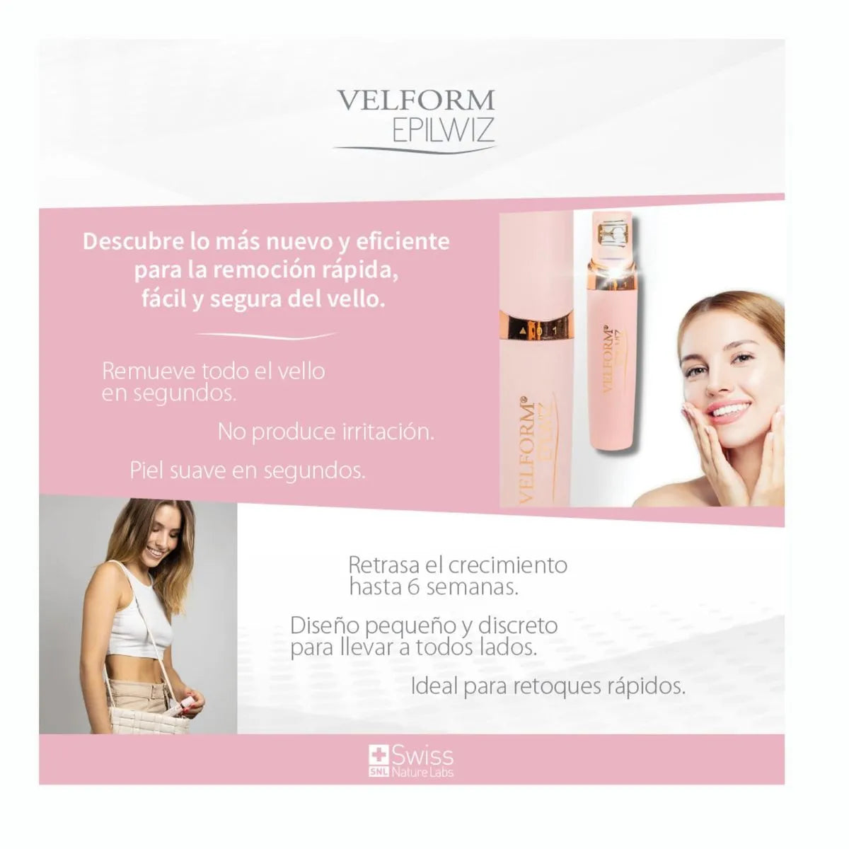 Epilwiz Depiladora Portátil Vello Facial